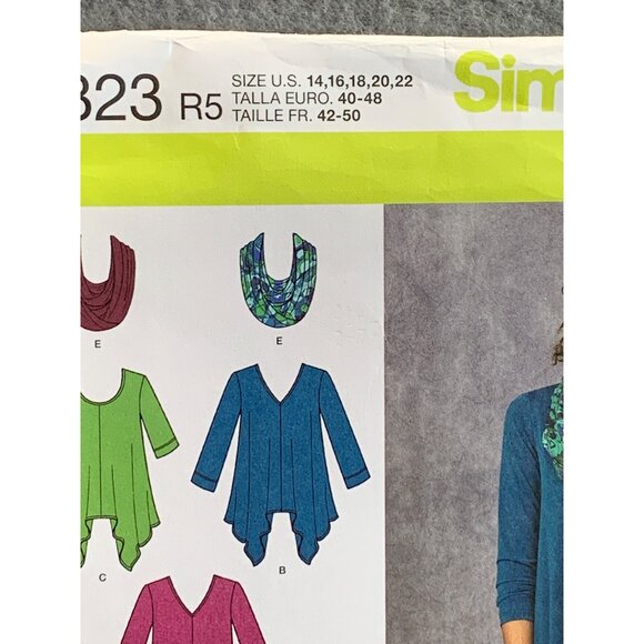 Simplicity Misses Shirt Pant Sewing Pattern sz 14-22 1323 - uncut - Picture 2 of 3